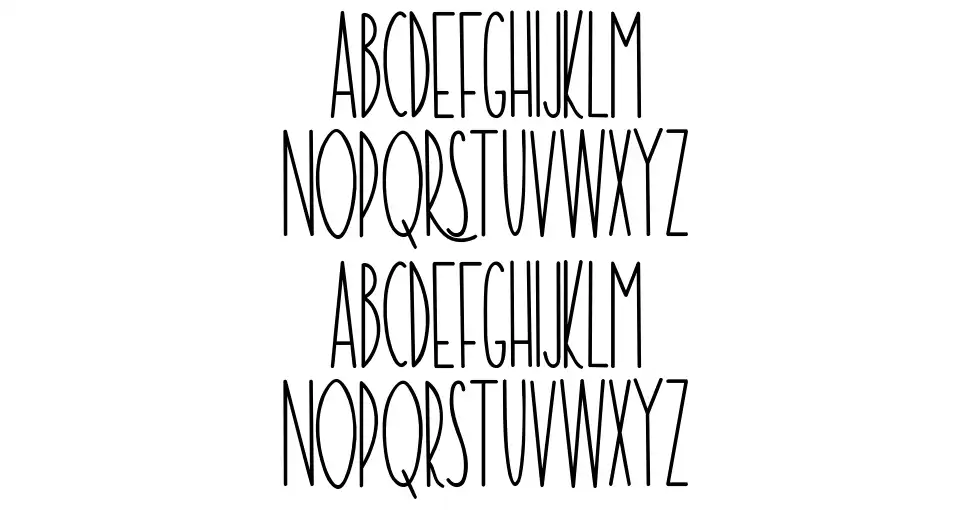 The Ramblefont specimens