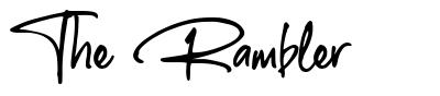The Rambler font