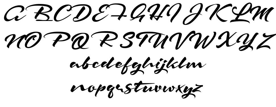 The Rattnest font Örnekler