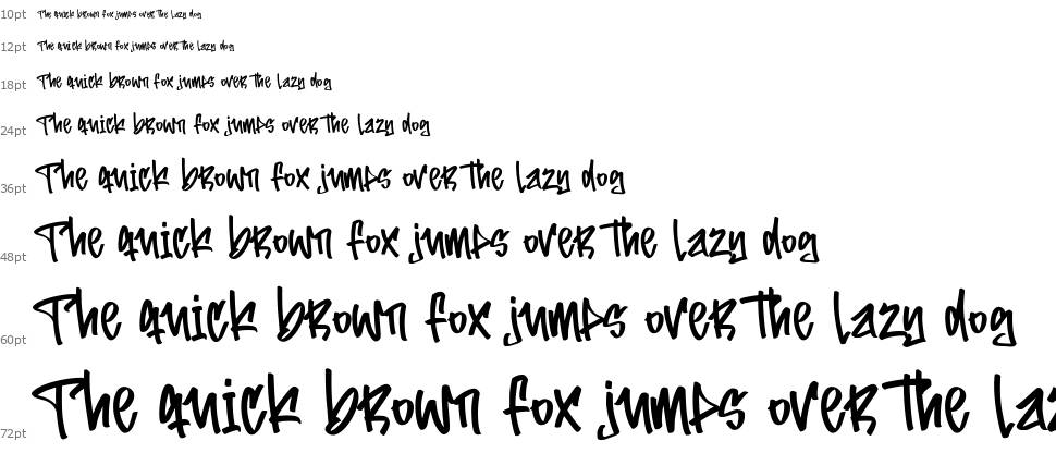 The Rebound font Waterfall
