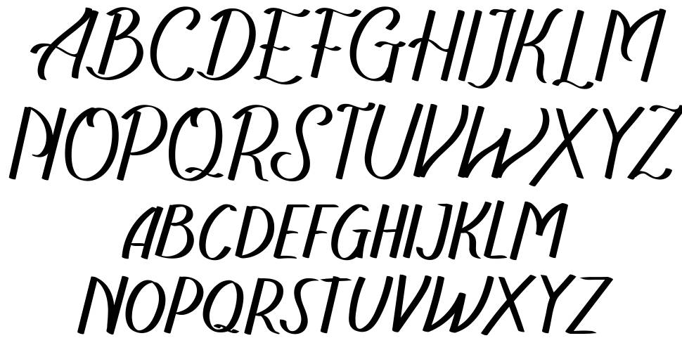 The Recolista font specimens