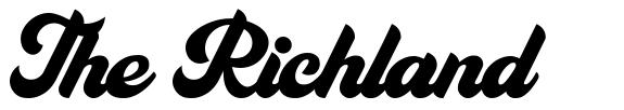 The Richland font