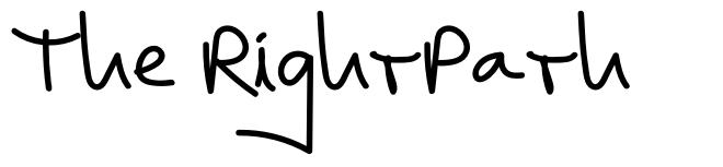 The RightPath písmo