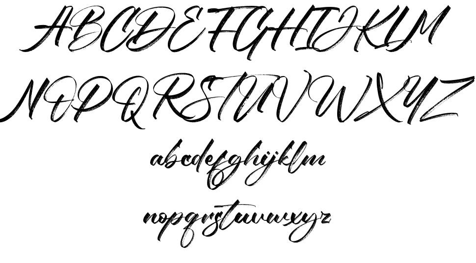 The Romantica шрифт