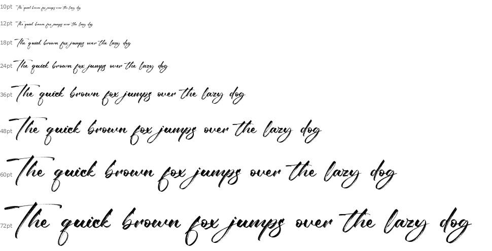 The Romantica шрифт Водопад