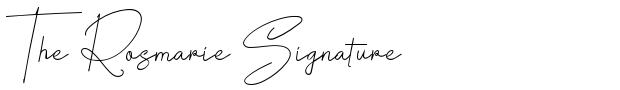 The Rosmarie Signature