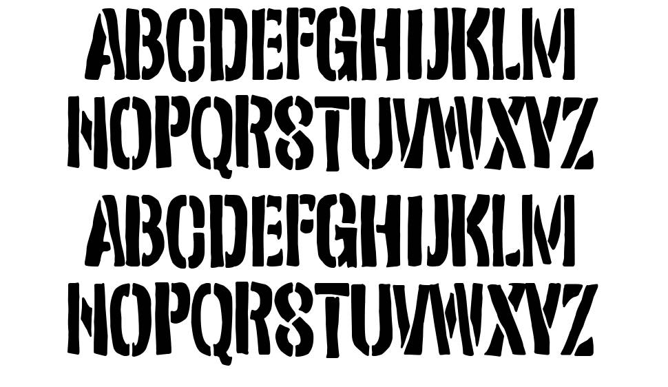 The School Army font