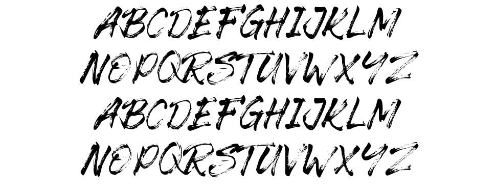 The Senom font specimens