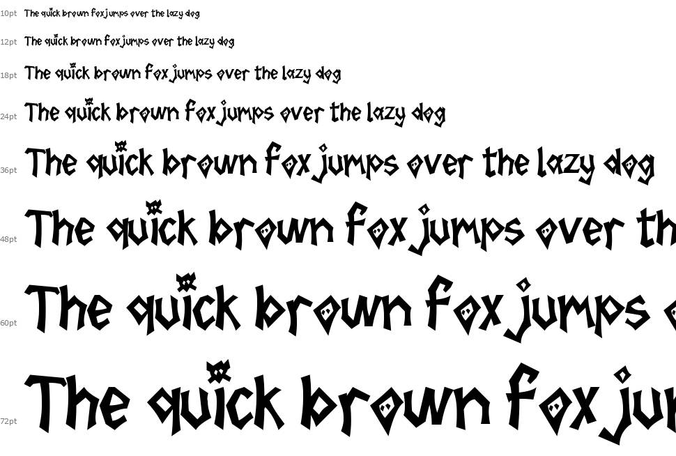 The Shadow Adventure font Waterfall