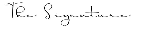 The Signature font