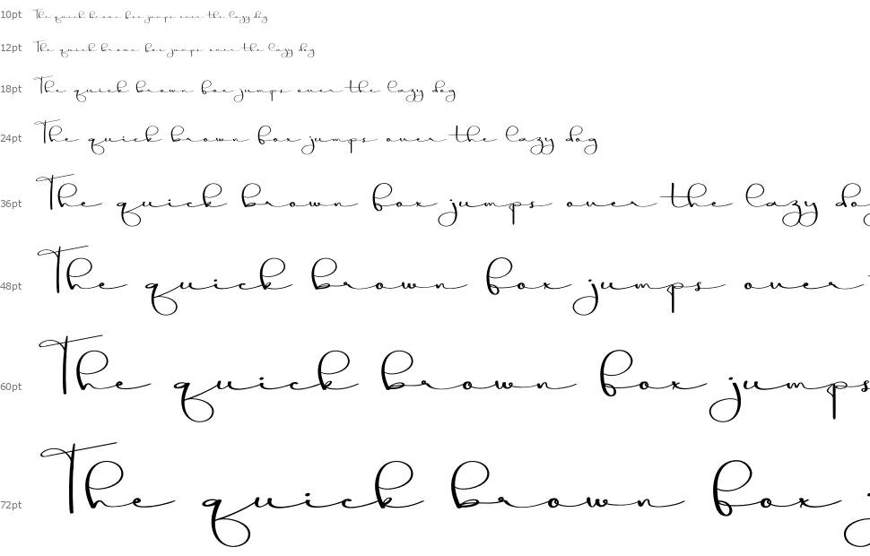 The Signature písmo Vodopád