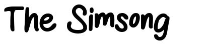The Simsong шрифт
