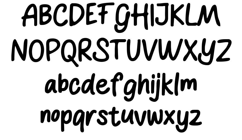 The Simsong font specimens