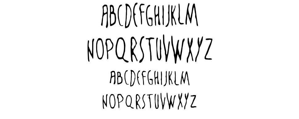 The Sixth Sense font Örnekler