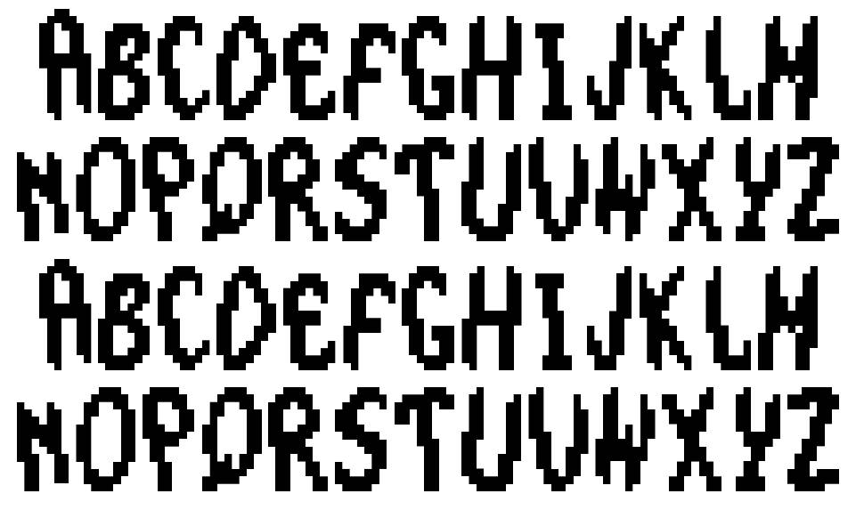 The Smurfs Large Font fonte Espécimes