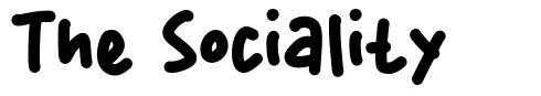 The Sociality шрифт
