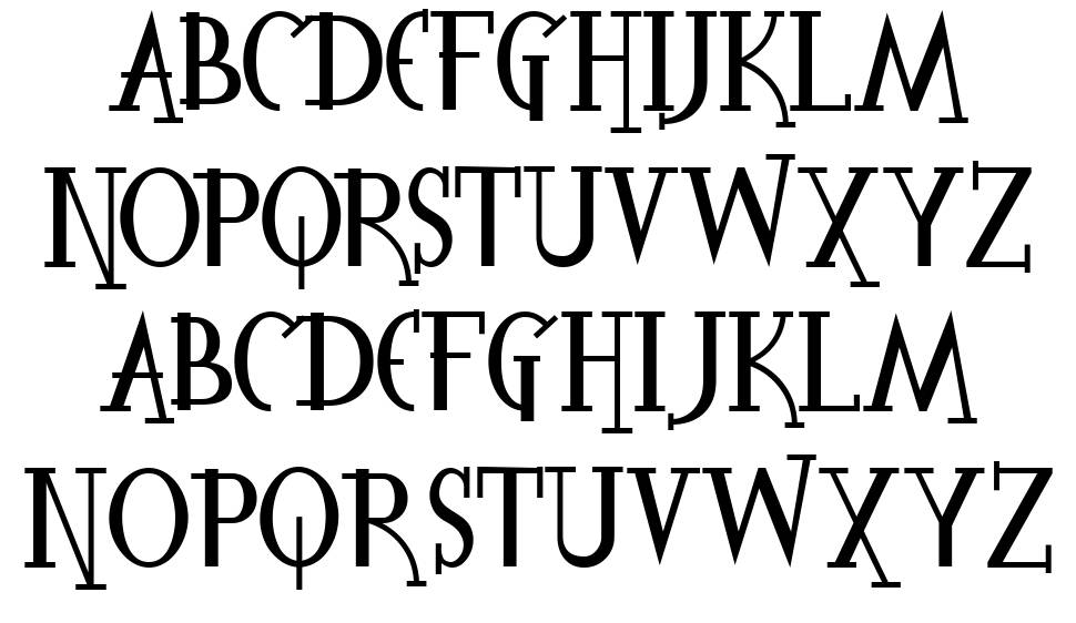 The Spooky Time font specimens