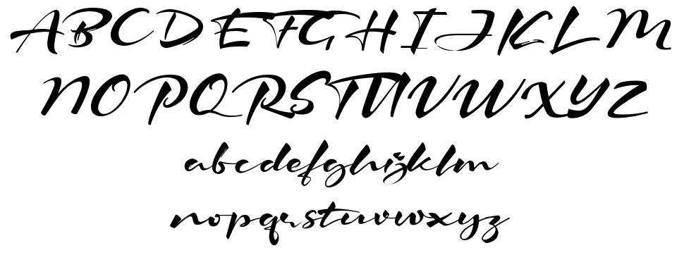 The Starlight font specimens
