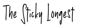 The Sticky Longest písmo
