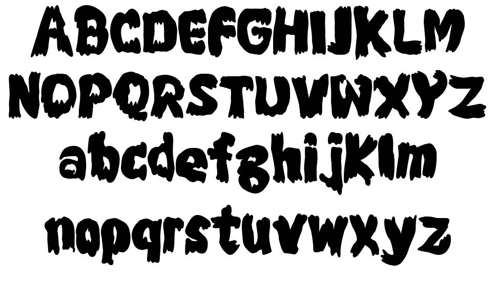 The Strange and Toxic Door font specimens