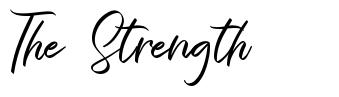 The Strength font