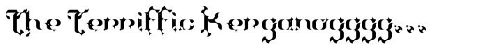 The Terriffic Kerganogggg... schriftart