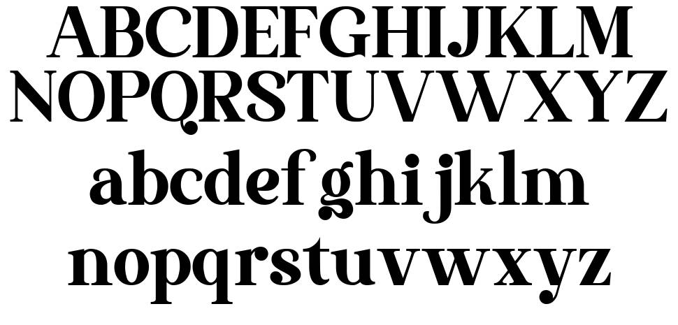 The Thesla Ohago font specimens
