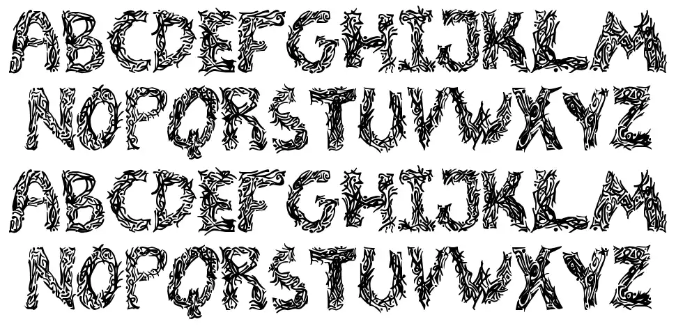 The Tribalation Stfont specimens