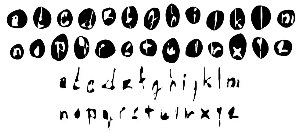 !The Troublesfont specimens
