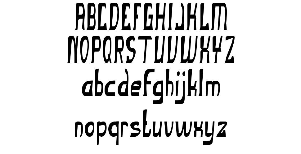 The Ugly font fonte Espécimes
