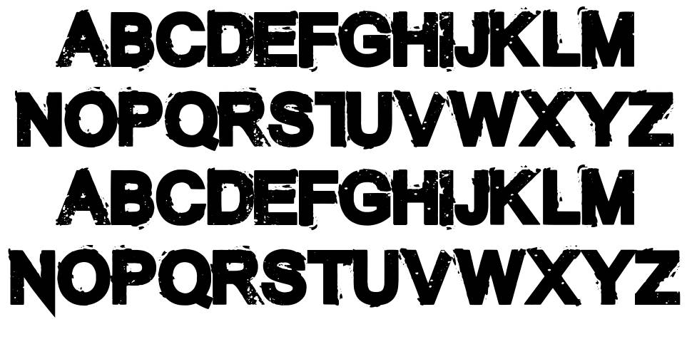 The Unknown font specimens