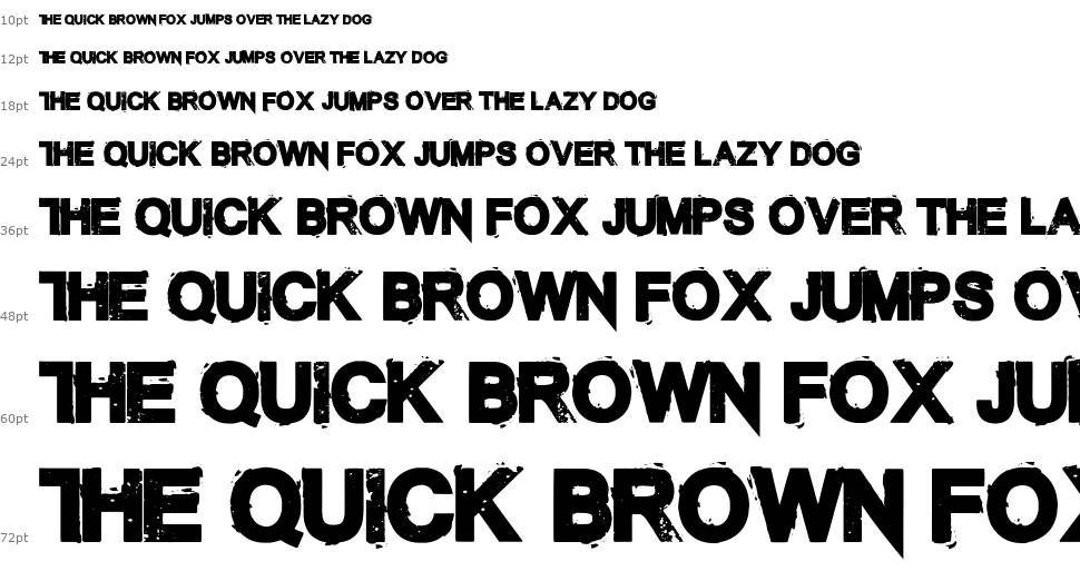 The Unknown font Waterfall