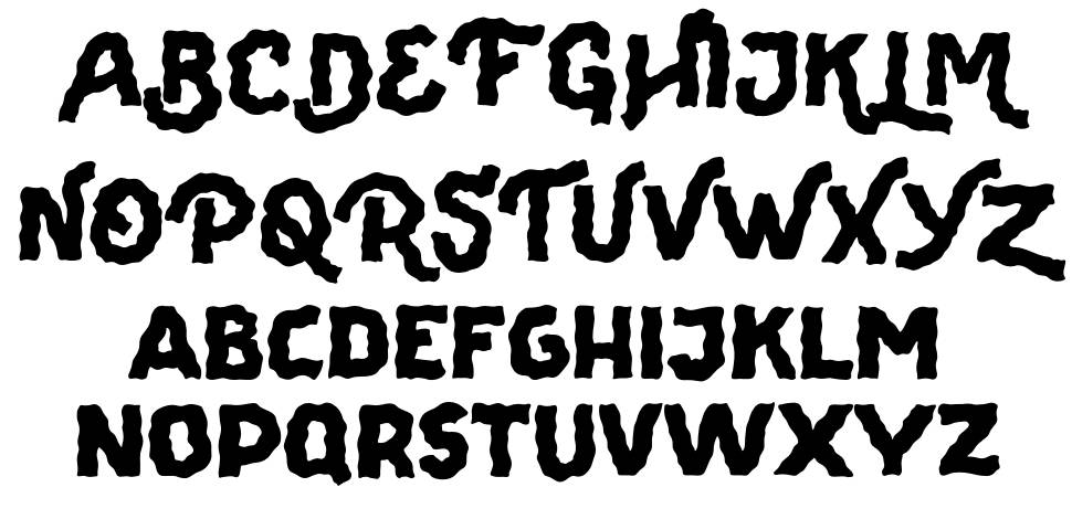 The Viperion font specimens