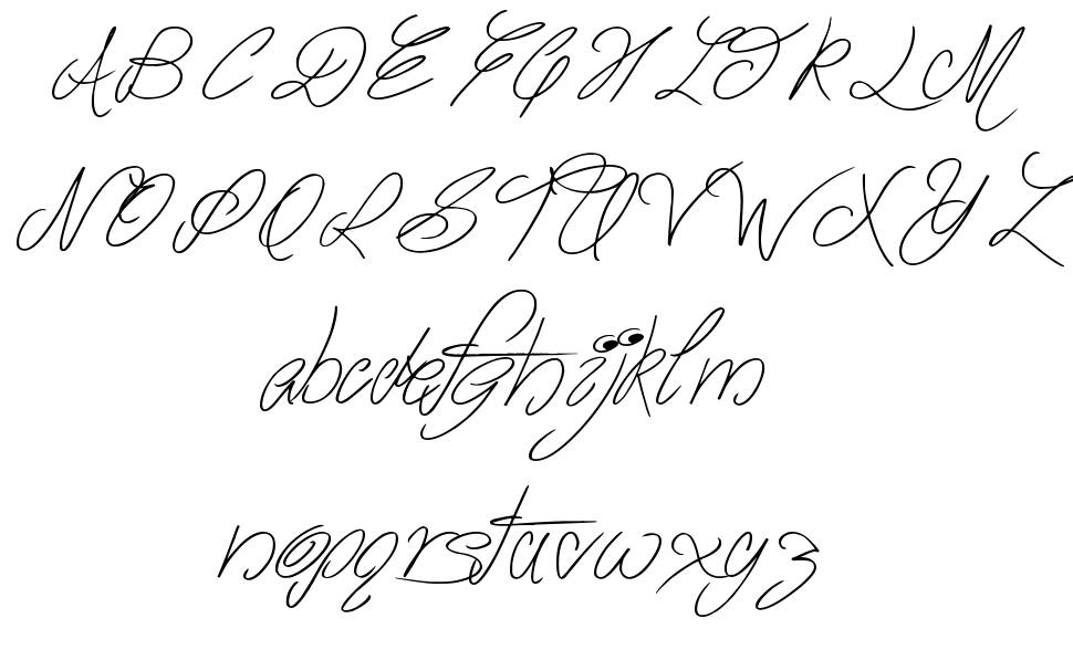 The Waddys font