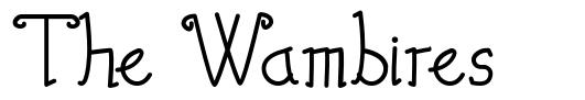 The Wambires písmo