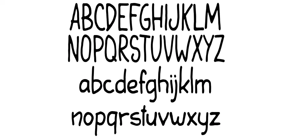 The Wanderer font specimens