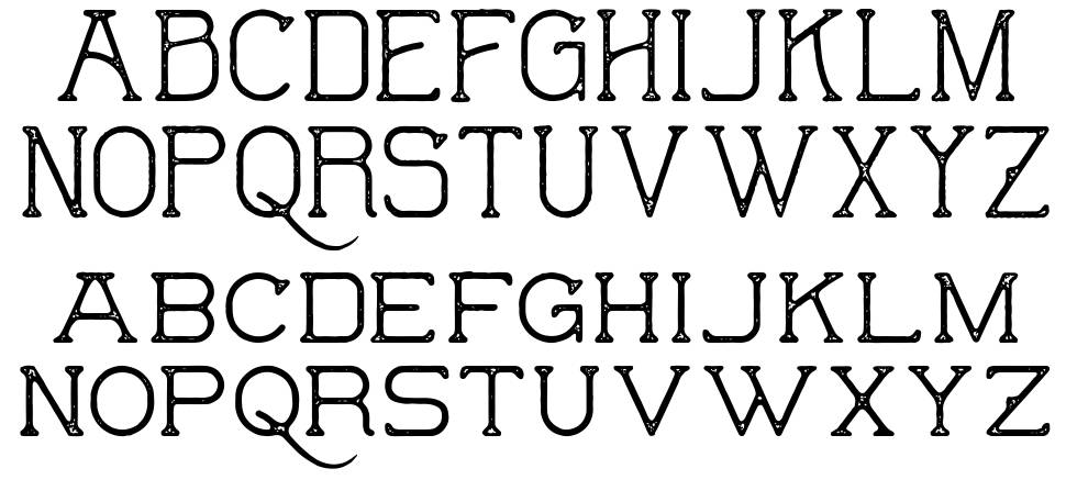 The Wild Hammers font specimens