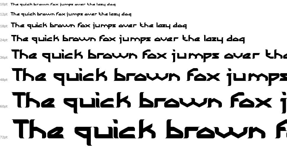 The Wizard of One CLick font Waterfall