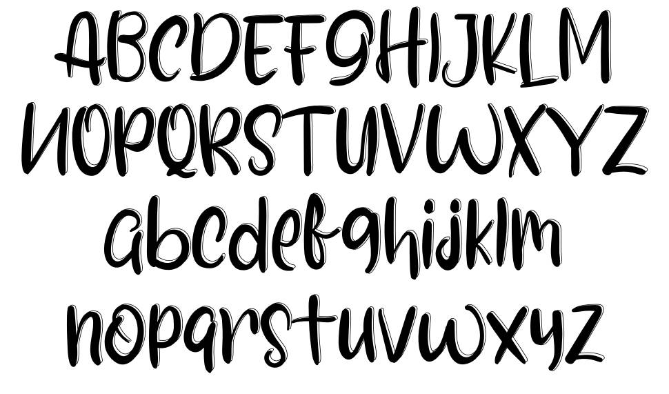 The Wreaths font specimens