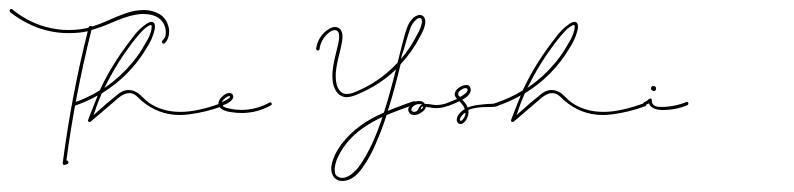 The Yoshi font