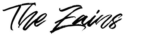 The Zains schriftart