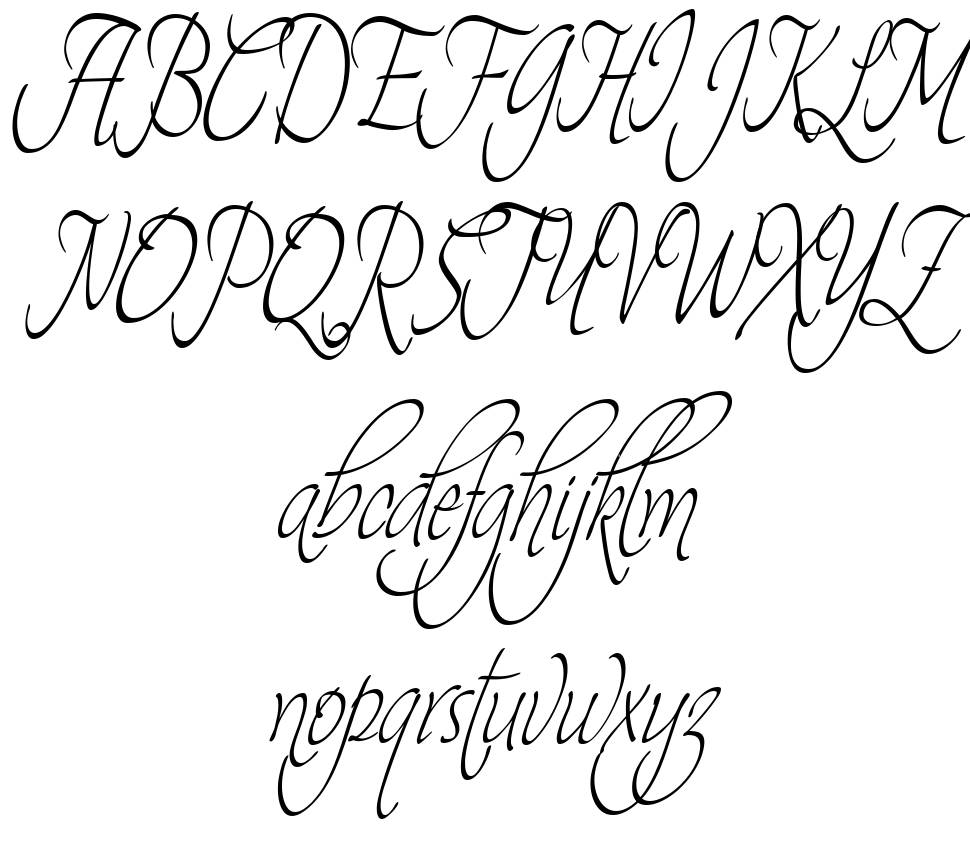 Theage font specimens
