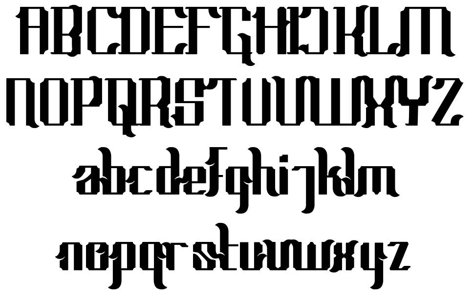 Theapot font specimens