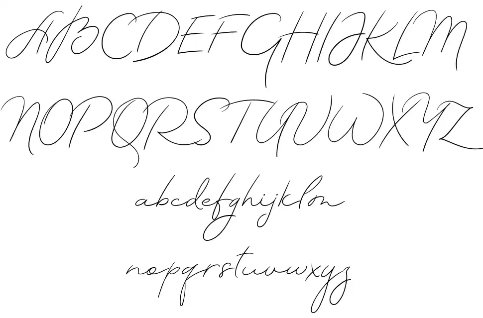 TheArtist Scriptfont specimens