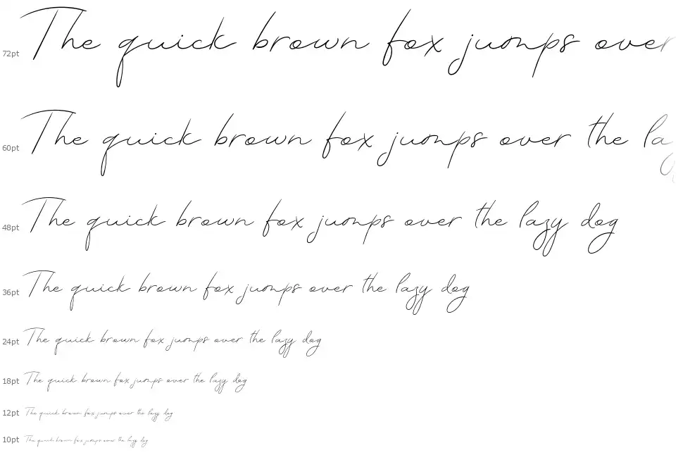 TheArtist Scriptfont waterfall