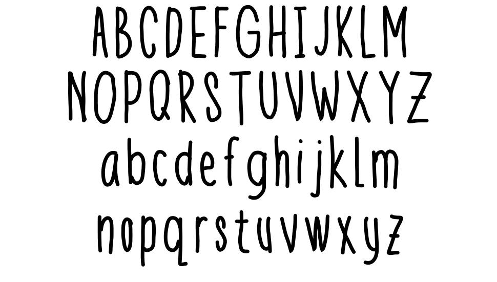 Theeny font specimens