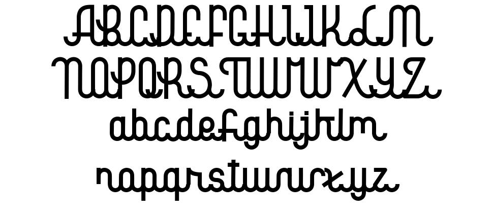 Theghiza font specimens