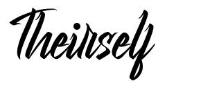 Theirself font