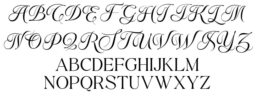 Theonory font specimens