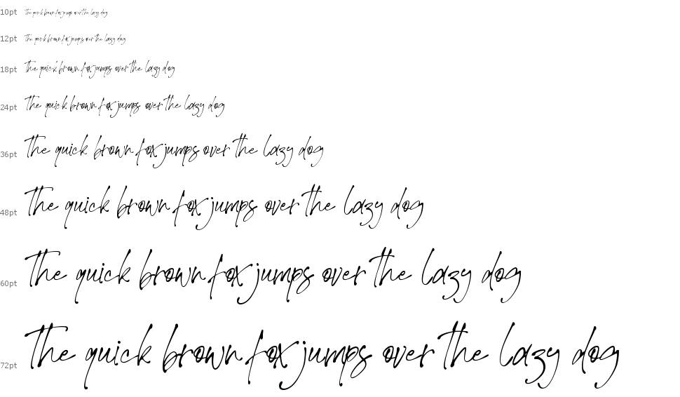 Theory Of Signature font Şelale